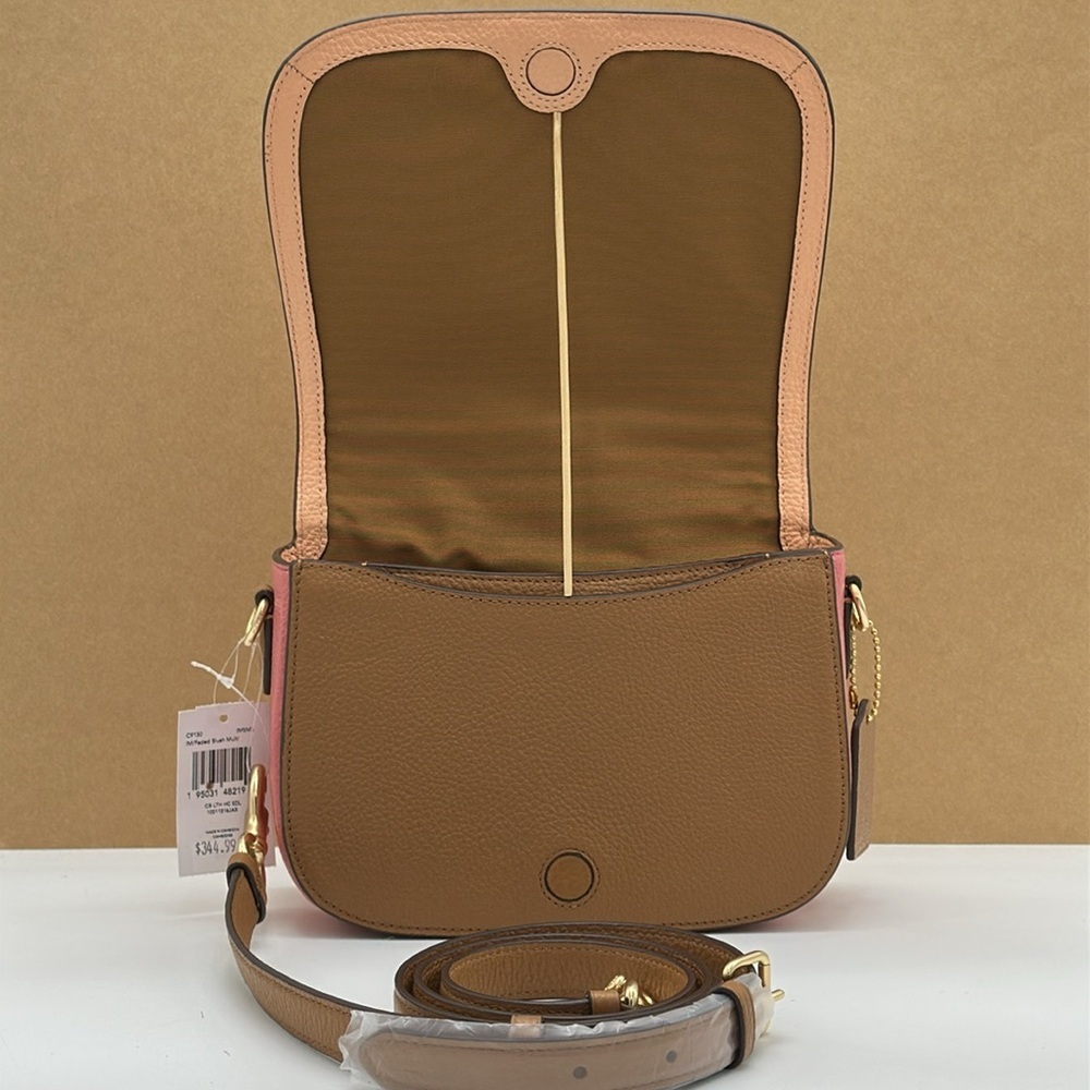 Coach Saddle Bag In Colorblock With Horse And Carriage - Picture 11 of 16